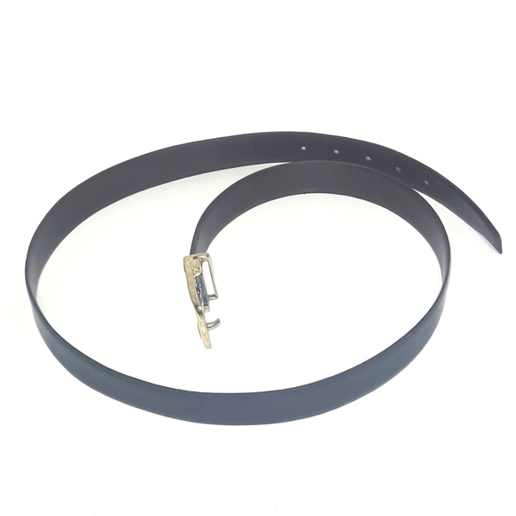 Belt Reversible Black Brown Genuine Leather removable buckle sz 40 - Picture 5 of 5